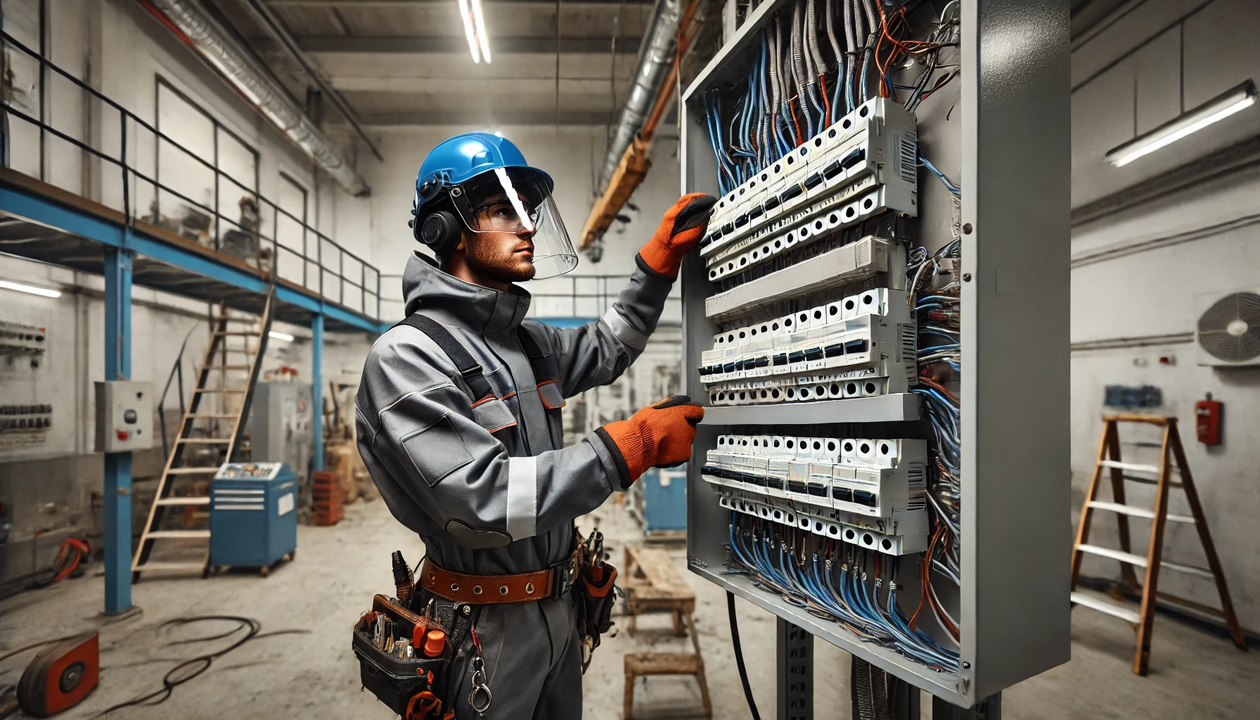 Safety Standards for Dismantling Large Electrical Panels - flow lines