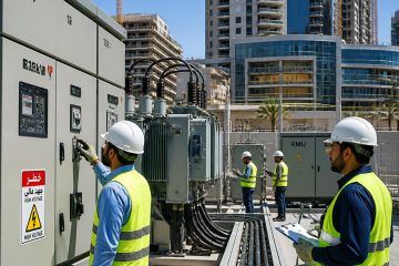 أعمال الجهد المتوسط في مشروع كهربائي بالمملكة العربية السعودية - Flow Lines