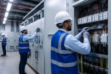 الأعمال الكهربائية في مشروع سكني وتجاري بالمملكة العربية السعودية - Flow Lines